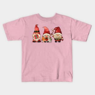 The Three Christmas Gnomes Kids T-Shirt